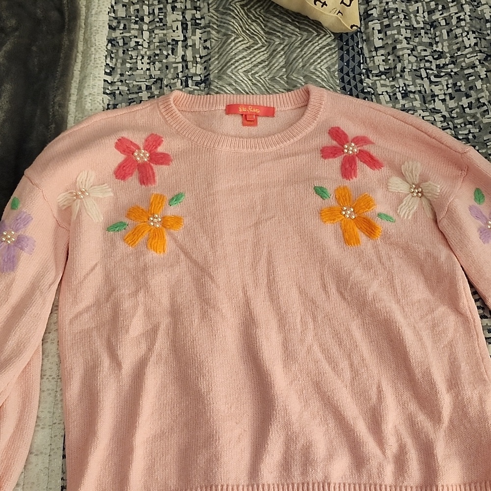 Lily Pultizer Pink Sweater